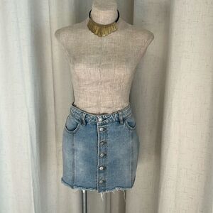 PacSun Distressed Denim Skirt Size 28